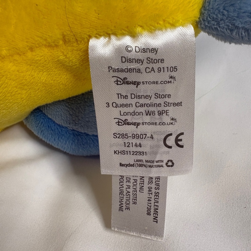 Disney Flounder from The Little Mermaid Yellow and Blue Fish Plush - Picture 10 of 10
